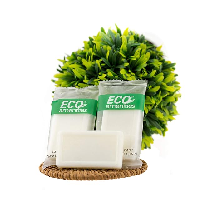 ECO amenities Travel Size Bar Soap - 400 PACK, 0.5 oz Mini Soap Bars, Hotel Soap Bars, Travel Size Toiletries - Individually Wrapped Bulk Soap Bar, Small Hotel Soaps for BNBs, VRBO, Inns and Hotels-Velvo Beauty