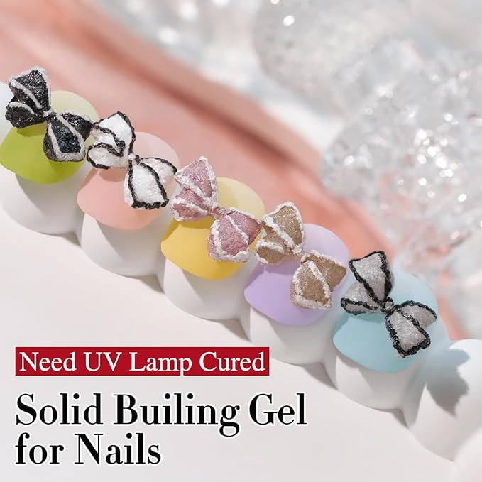 Double Rhythm 3D Nail Gel Solid Sculpting Gel for Nail Art Non-Sticky Hard Gel for Building Carving Molding Nail Extension Soak Off UV/LED Salon Home DIY 0.5 Oz (Gypsum Silver Gray)-Velvo Beauty