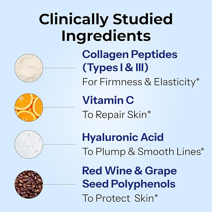 HUM Collagen Love Skin Supplement - Collagen Peptides w/Hyaluronic Acid & Vitamin C, Supports Firm Skin & Helps Minimize Signs of Aging - Supplements for Women and Men (90-Count)-Velvo Beauty