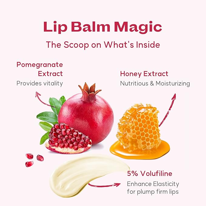 WELCOS FRUDIA Honey Lip Balm – Pomegranate | Lip Plumping, Moisturizing & Hydrating Translucent Red Tinted Lip Balm | 3-in-1 Lip Plumper Balm for Dry & Pale Lips with Pomegranate Extracts (0.33 fl oz)-Velvo Beauty
