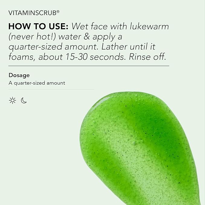 CLEARSTEM VITAMINSCRUB Antioxidant Infused Exfoliating Face & Body Scrub with Vitamin C, 7 Ounce-Velvo Beauty