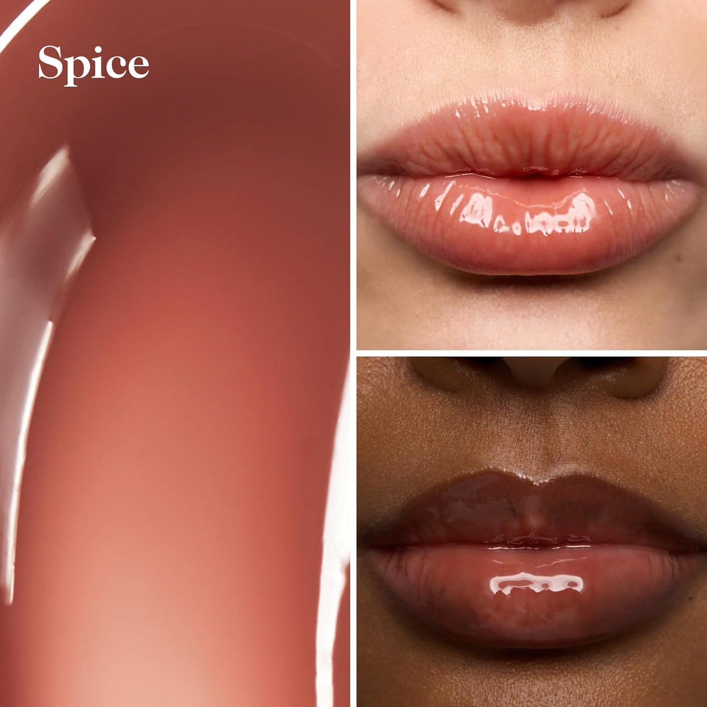 goop Beauty Hydra-Barrier Gel Gloss | Hydrating Lip Gloss to Moisturize & Plump Lips | Hyaluronic Acid & Vitamin E | Spice - Sheer Cocoa | 0.13 oz-Velvo Beauty