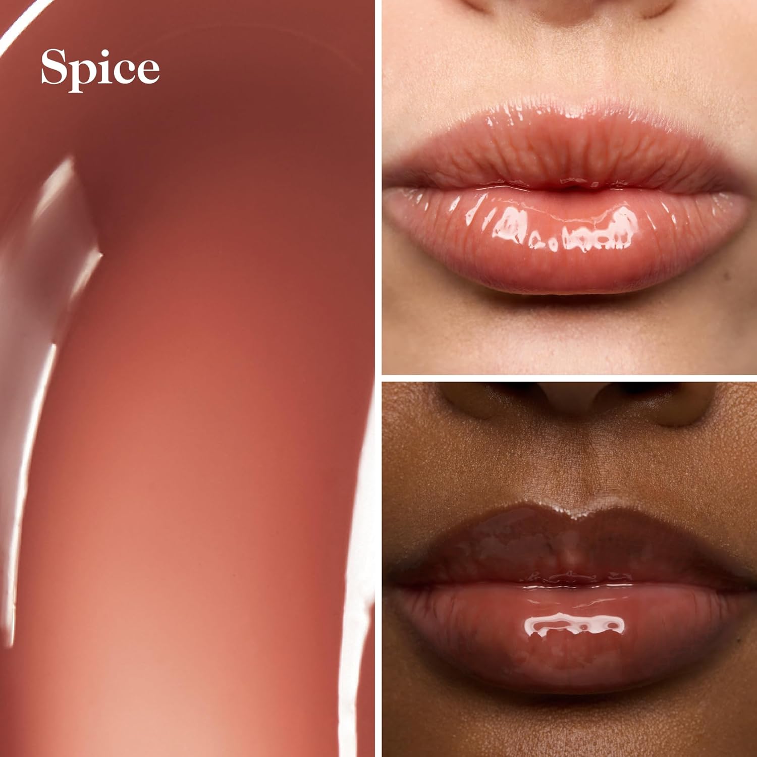 goop Beauty Hydra-Barrier Gel Gloss | Hydrating Lip Gloss to Moisturize & Plump Lips | Hyaluronic Acid & Vitamin E | Spice - Sheer Cocoa | 0.13 oz-Velvo Beauty