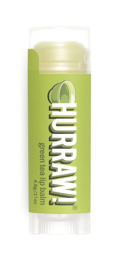Hurraw! Green Tea Lip Balm: Organic, Certified Vegan, Cruelty and Gluten Free. Non-GMO, 100% Natural Ingredients. Bee, Shea, Soy and Palm Free. Made in USA-Velvo Beauty