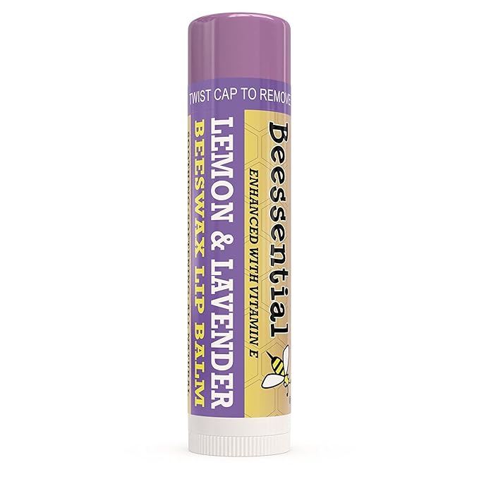 Beessential Natural Bulk Lip Balm, Lavender, 18 Pack | For Men, Women, and Children. Great for Gifts, Showers, & More-Velvo Beauty