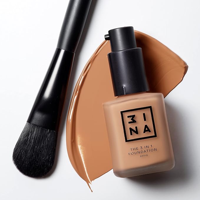 3INA The 3-In-1 Foundation 214 - Vegan Formula - Combination Of Primer, Concealer And Foundation - Medium Coverage - Natural Finish - Perfect For Covering Lines And Blemishes - Long Lasting - 1.01 Oz-Velvo Beauty