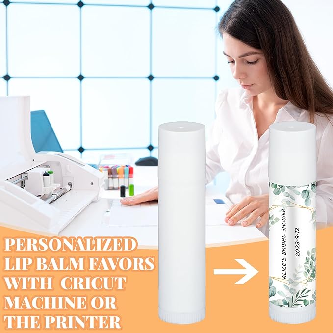 Demissle 150 Pcs Unlabeled Lip Balm Bulk Chapped Stick Blank Mini Lip Balm Gifts Moisturizing Lip Balms Favors for Women Homeless Wedding Bridal Shower Favors Baby Shower Guests Favors(Cocoa Butter)-Velvo Beauty