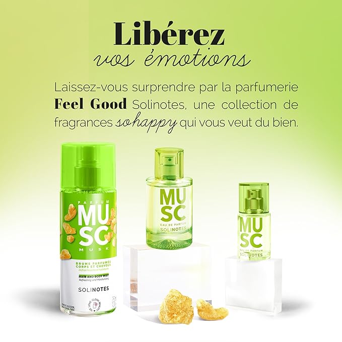 SOLINOTES Musk Perfume for Women - Eau De Parfum | Delicate Floral and Soothing Scent - Made in France - Vegan - 1.7 fl.oz-Velvo Beauty