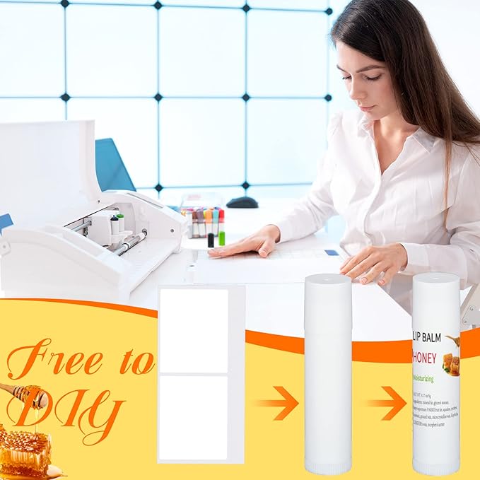 Demissle 150 Pcs Unlabeled Lip Balm Bulk Chapped Stick Blank Mini Lip Balm Gifts Moisturizing Lip Balms Favors for Women Homeless Wedding Bridal Shower Favors Baby Shower Guests Favors(Honey)-Velvo Beauty