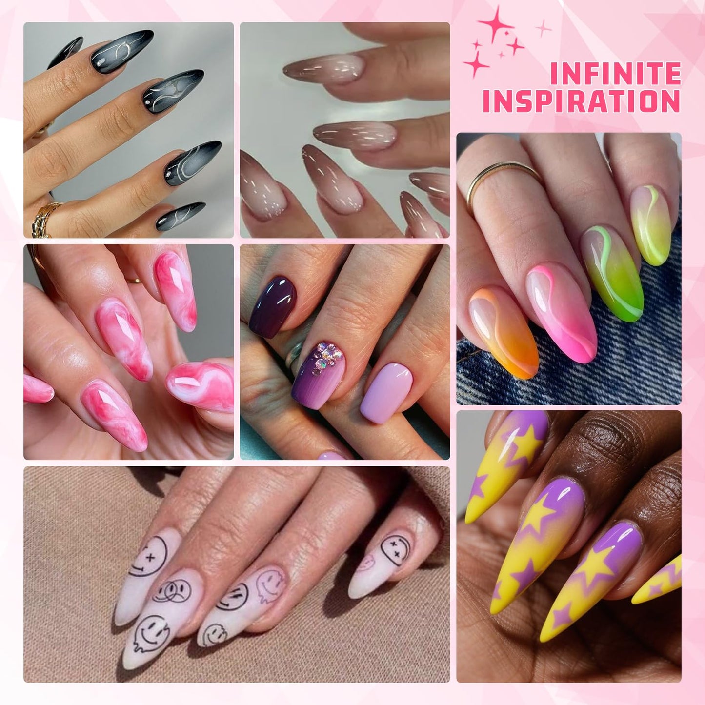 Soft Sponges for Painting Nail Gel with Grabber, Professional Grabbing Tools for Ombre Gradient Painting Gel Nails Sponges Patting Brush (100PCS Sponges & Grabber)-Velvo Beauty