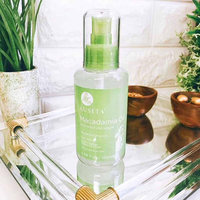 Luseta Macadamia Oil Hair Moisture Serum Nourishing & Revitalizing for Normal and Dry Hair 3.38oz-Velvo Beauty