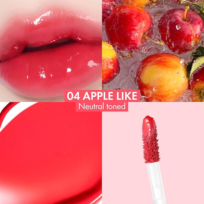 Amuse SEOUL BEBE TINT - 04 APPLE LIKE | 24-hour Long-lasting Lip Stain, Plumping, Hydrating, Moisturizing, No Peel Off, Lip Care, Treatment, Non Sticky, Korean Lip Tint for Dry Lips-Velvo Beauty