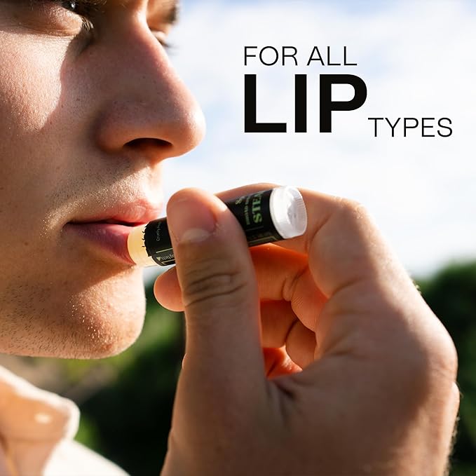 Organic Mint Lip Balm - SPF 15 Sun Protection - Moisturizing Lip Balm - Includes Spearmint, Peppermint, and Eucalyptus Mint Lip Balms - Chapstick to Soothe & Smooth Chapped Lips-Velvo Beauty