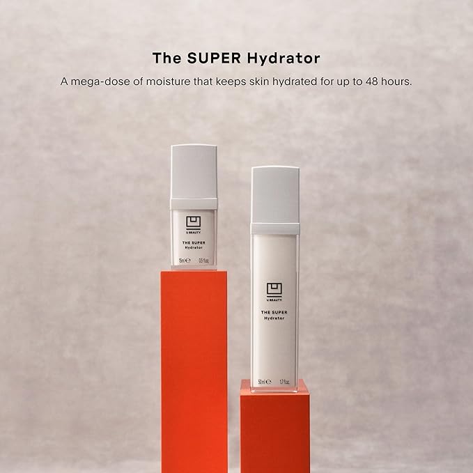 U Beauty The SUPER Hydrator Hyaluronic Acid Moisturizing Cream - Mega-Dose Skin Hydrator with Peptides and Grapeseed Oil for Supple, Smooth, and Softer-Looking Skin For Up To 48 Hours - 1.7 fl oz-Velvo Beauty