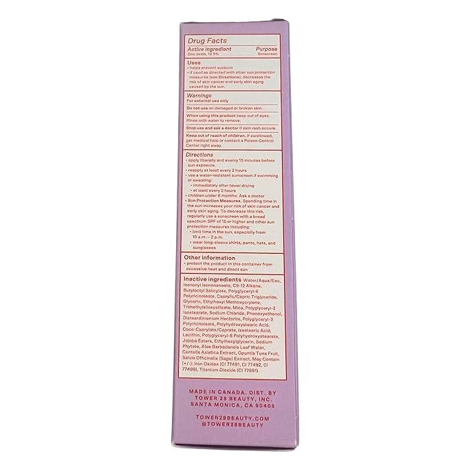 Tower 28 Beauty SunnyDays SPF 30 Tinted Mineral Sunscreen - For Sensitive Skin - 2-in-1 Facial Broad Spectrum UVA/UVB Protection + Foundation - Shade 25 OCEAN PARK, 1 Fl Oz-Velvo Beauty