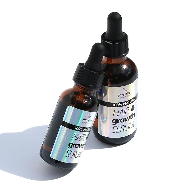 100 Natural Botanical Hair Growth Serum for Nourishing Hair Scalp and Protecting Hair loss, Moringa Camellia Rosemary Castor Tea Tree Peppermint Jojoba Blended , Made In USA (2oz)-Velvo Beauty