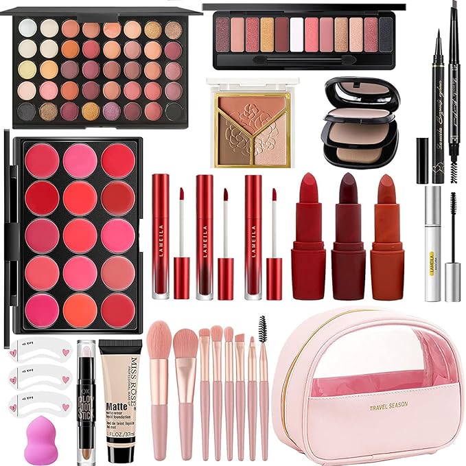 M All In One Full Makeup Kit for Women, Multipurpose Makeup Sets, Beginners and Professionals Alike, Easy to Carry(Pink)-Velvo Beauty