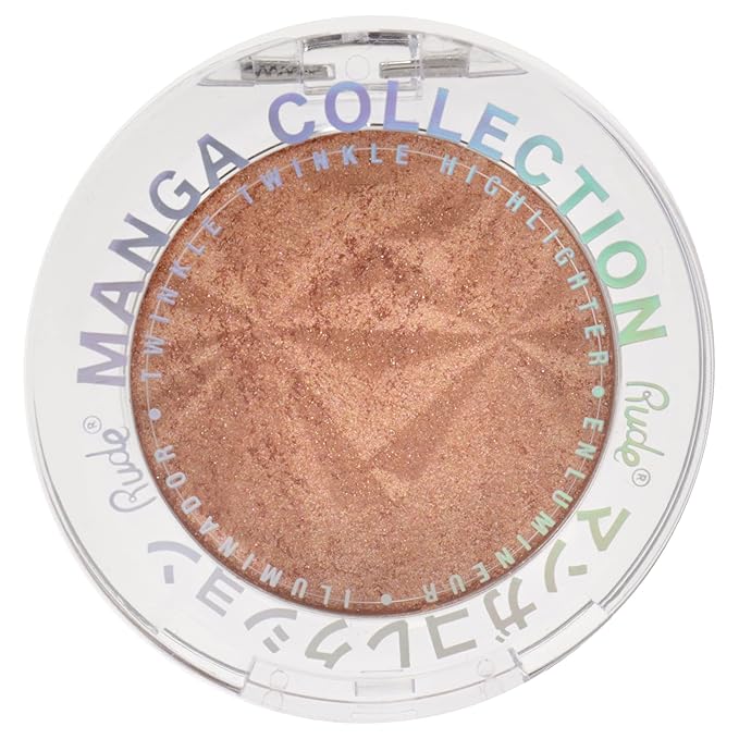Rude Cosmetics Manga Collection Twinkle Twinkle Highlighter - Rudekos Dragon Highlighter Women 0.14 oz-Velvo Beauty