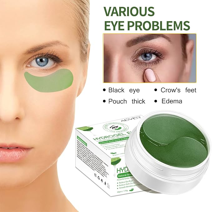 Under Eye Patches -30 Pairs, Collagen Eye Mask for Dark Circles, Puffy Eyes, Wrinkles Treatment, Aloe Eye Bags with Hyaluronic Acid and Collagen, Moisturizing & Anti-Aging-Velvo Beauty