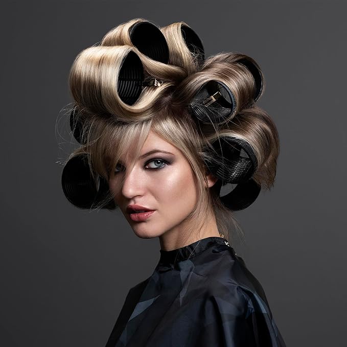 Fromm ProVolume 1.5" Self-Grip Ceramic Ionic Thermal Hair Rollers, 3 Count Salon Quality Hair Curlers for Short, Medium and Long Hair-Velvo Beauty