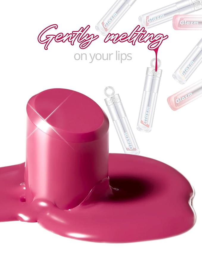 ATHE Glazm Lipbalm Stick - Vegan Glow Korean Lip Balm - Plumping, Volumizing & Highly Pigmented Lipstick - Soft Melting, Buildable Formula - Plant-Derived, Cruelty-Free, 0.12oz. (00 Thrilling)-Velvo Beauty