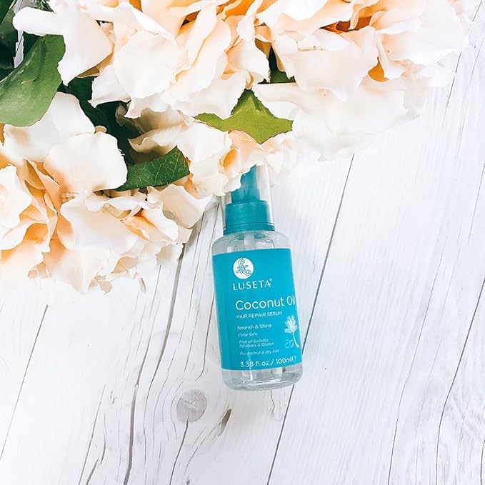 Luseta Hair Oil Hair Repair Serum Coconut Argan Marula Oil Sulfate Free Paraben Free (Coconut Oil)-Velvo Beauty