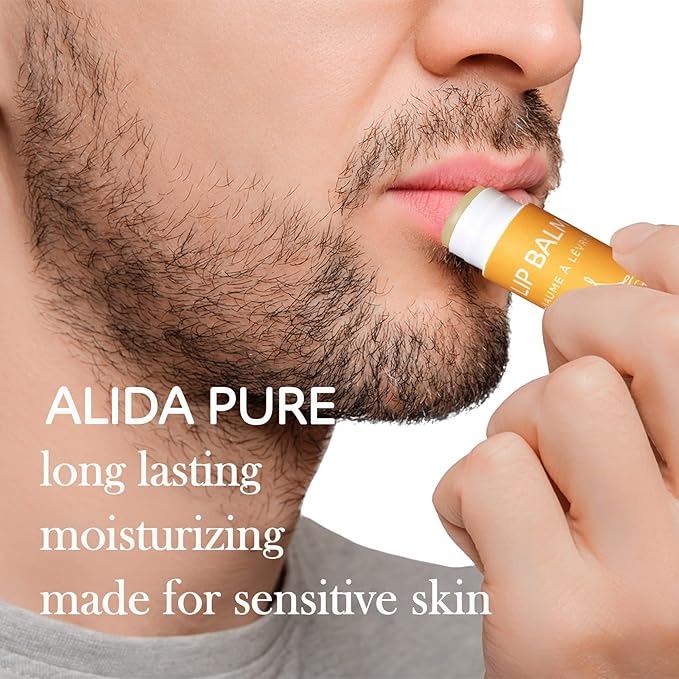 Lemon Ginger Lip Balm Collection, Vegan Lip Balm Set, Bees Wax Free, with Avocado Oil, Organic Jojoba Oil, Vitamin E, Natural Moisturizer For Dry, Cracked, or Chapped Lips, 3 Tube Set-Velvo Beauty