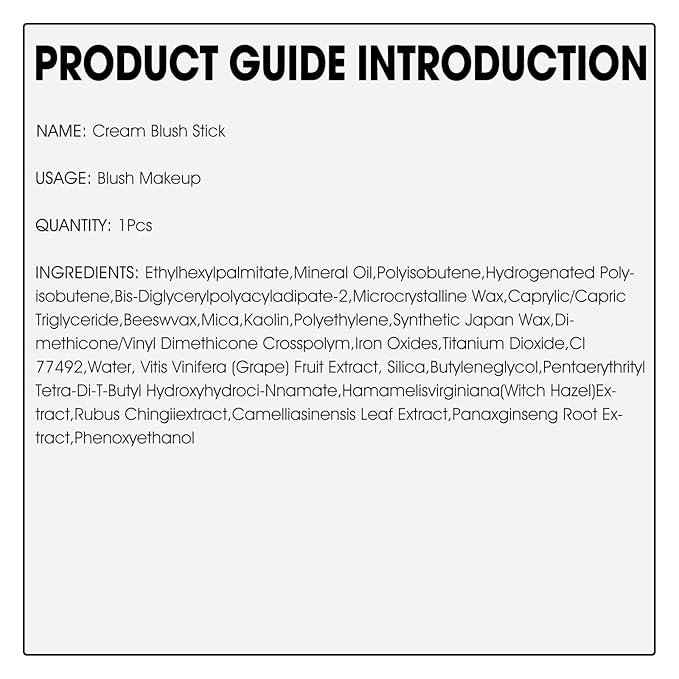 Blush Stick for Cheeks - Cream Makeup Blush Wand, Solid Moisturizer Stick for Cheeks Tint, Natural Blendable Waterproof Korean Matte Long-Lasting Smooth Blushes (#01 Shy Pink)-Velvo Beauty