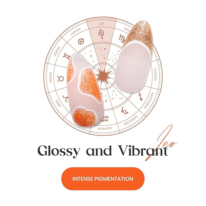 Beetles Fall Gel Polish Nail, 6 Colors Golden Empire Orange Yellow Brown Gel Polish Set Soak Off Uv LED Lamp Trendy Manicure Gel Nail Polish Kit for Girls Women-Velvo Beauty