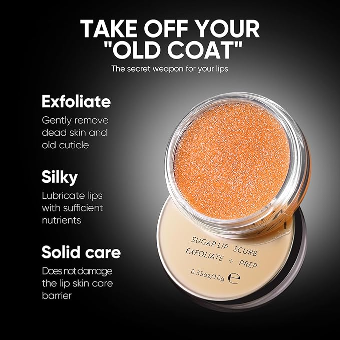 Lip Care Kit with Lip Exfoliator Scrub, Lip Sleeping Mask and Lip Essence Oil for Dry Cracked Lips, Repair and Moisturize Your Lips All Day-Velvo Beauty