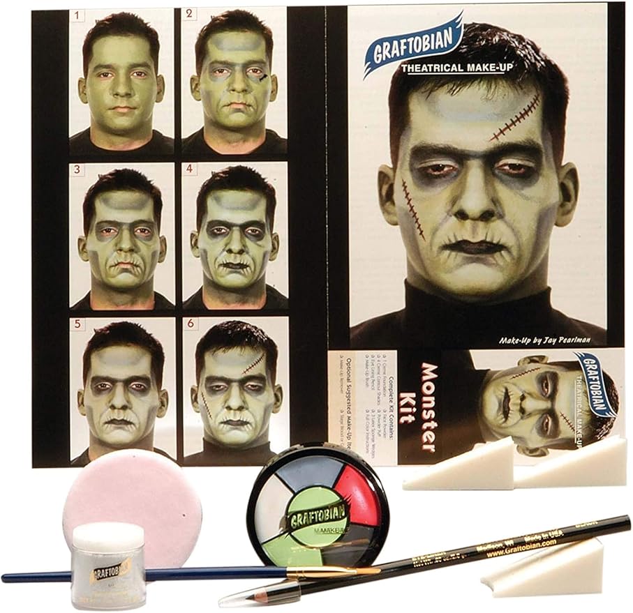 Graftobian Monster Character Makeup Kit - Monster Makeup Set for Costumes, Cosplay, and Halloween-Velvo Beauty