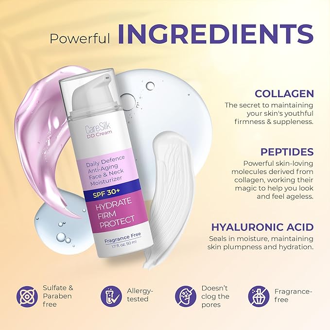 Daily Defense Mineral Sunscreen Face Moisturizer With SPF 30 + Hyaluronic Acid, Collagen, Peptides | Sun Screen Face Lotion, Sunblock Face Sunscreen | Reef Safe Sunscreen-Velvo Beauty