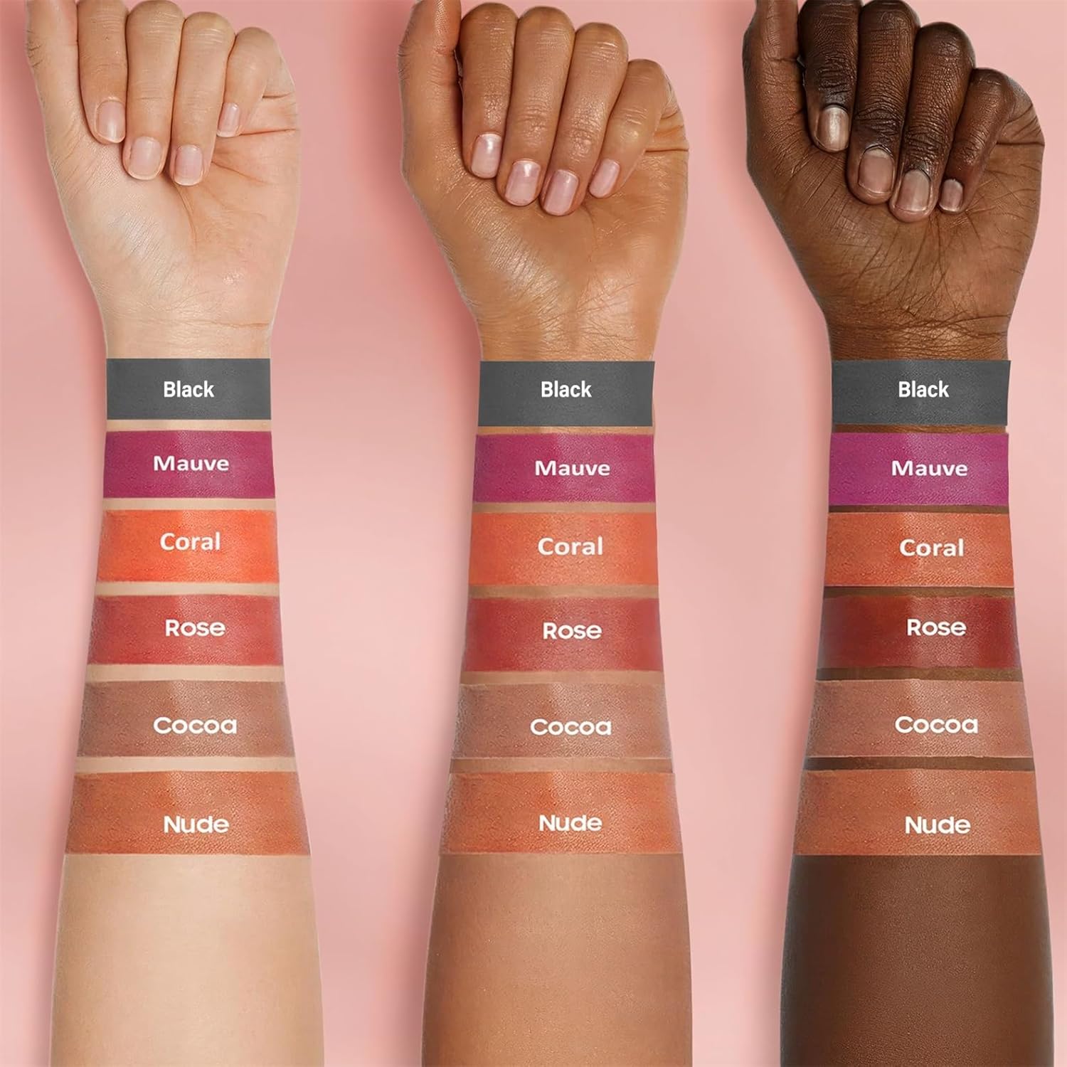 OETUIOW Lip Stain Peel Off, Lip Liner Moisturizing Long-Lasting & Waterproof, Transfer Proof & Plumping, Non-Stick Cup,3PCS Nude&Rose&Mauve-Velvo Beauty