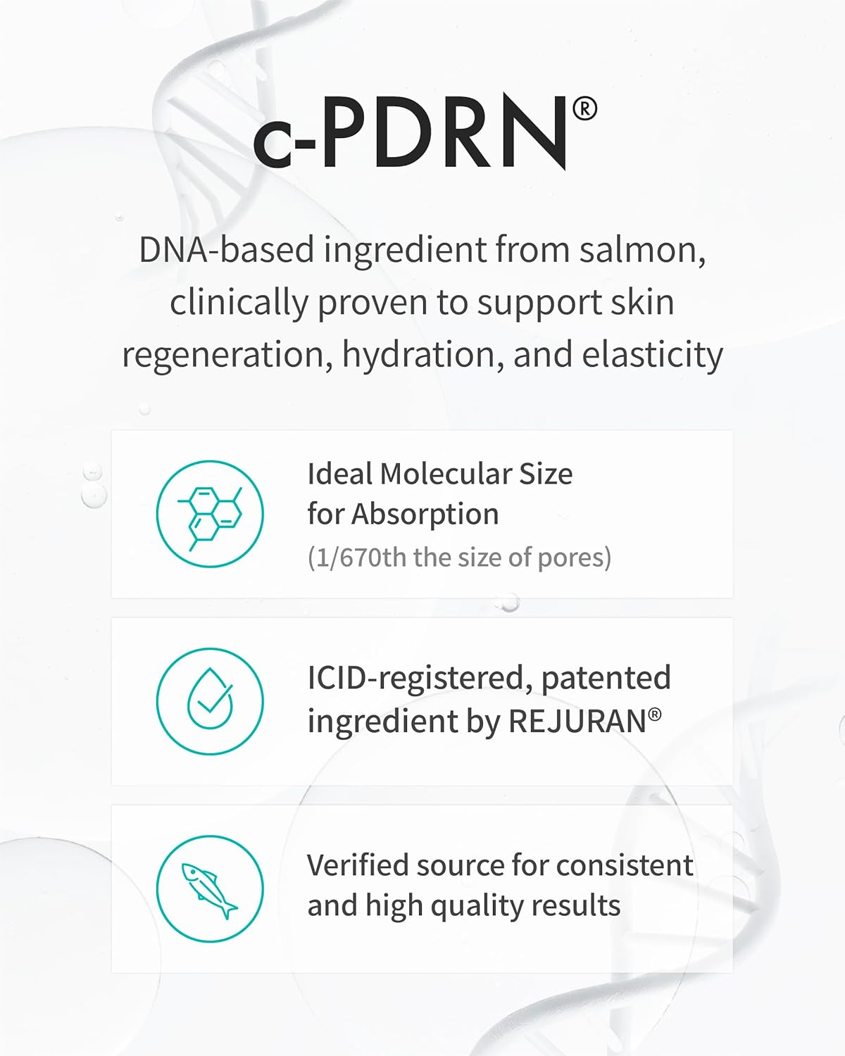 REJURAN® Recover c-PDRN® Lifting Ampoule - High Does Original Salmon DNA PDRN Serum DNA for Rejuvenation, Hydration, Skin Soothing, and Intensive Anti-Aging Korean Skincare. (2ml x 14 Vials)-Velvo Beauty