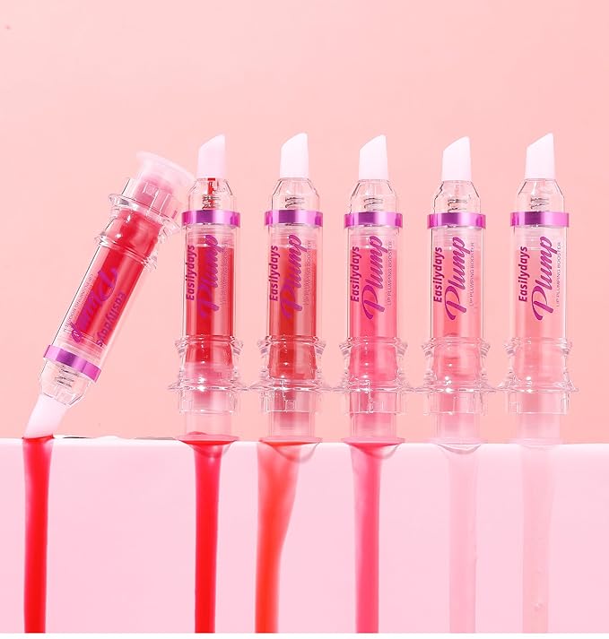 3 Colors Lifter Gloss, Spicy Lip Plumping Booster Lip Glossy Lipstick, Hydrating, Volumizes, High-Shine, Fuller Mirror Lip Glaze, Plump &Pout Lip Plumper for Women Girls, Set #04,05,06-Velvo Beauty