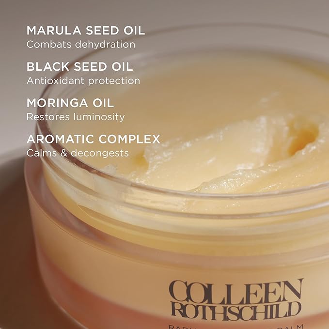 COLLEEN ROTHSCHILD Mini Radiant Cleansing Balm | Deeply Cleanses, Soothes & Removes Makeup & Impurities | Restores Luminosity | Calms & Decongests | Combats Dehydration (1 fl oz)-Velvo Beauty