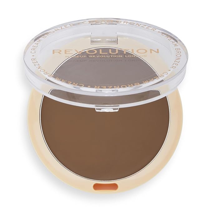 Revolution Beauty, Ultra Cream Face Bronzer, Buildable & Blendable Cream Contour, Vegan & Cruelty Free, Medium, 0.24 Oz.-Velvo Beauty