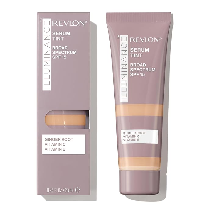 Revlon Illuminance Tinted Serum, Triple Hyaluronic Acid, Evens Out Skin Tone Over Time and Hydrates All Day, SPF 15, 317 Tan Sand, 0.94 fl oz.-Velvo Beauty