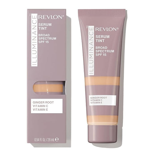 Revlon Illuminance Tinted Serum, Triple Hyaluronic Acid, Evens Out Skin Tone Over Time and Hydrates All Day, SPF 15, 317 Tan Sand, 0.94 fl oz.-Velvo Beauty