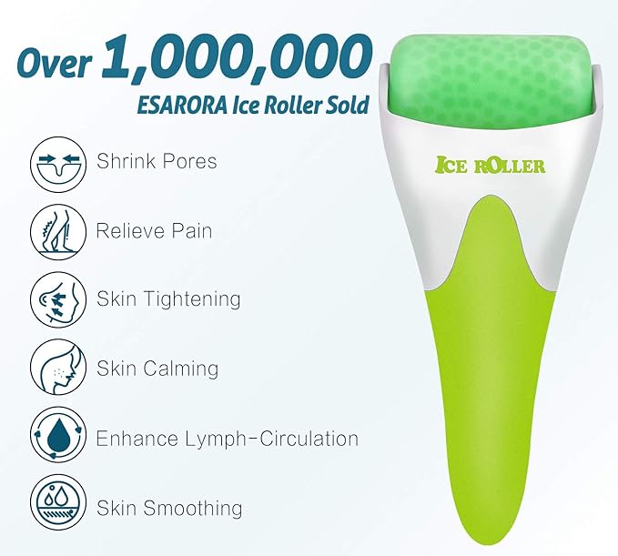 ESARORA Ice Roller for Face & Eye, Puffiness, Migraine, Pain Relief and Minor Injury, Skin Care Products-Velvo Beauty