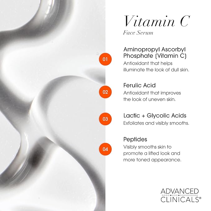 Advanced Clinicals - Retinol Serum For Face, Firming Collagen Serum, Vitamin C Serum Skincare Set, 1.75 Fl Oz, 3pc Set-Velvo Beauty