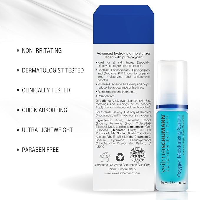 Oxygen Moisturizing Serum for Face, Hydrating Facial Serum, 1 oz-Velvo Beauty