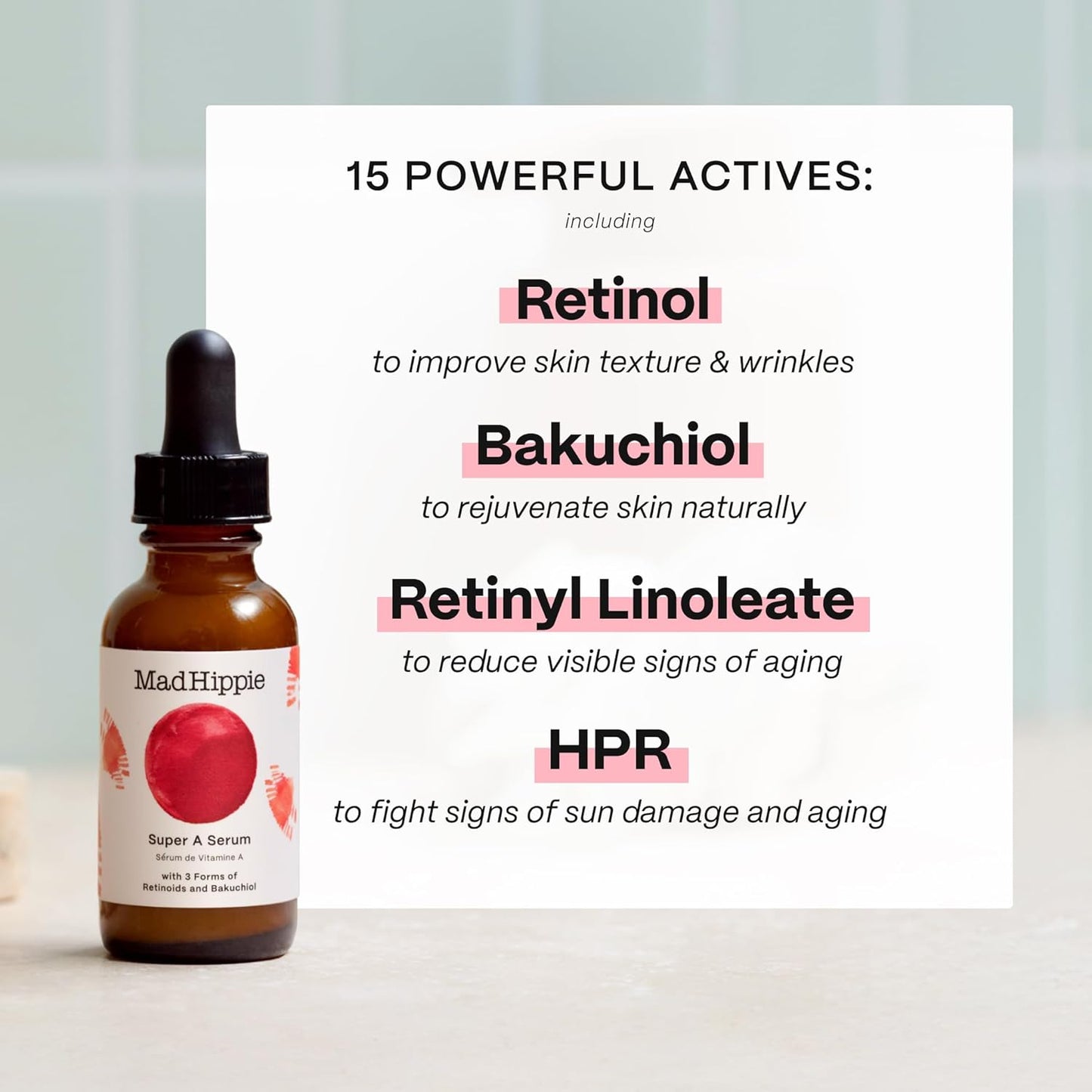 Mad Hippie Super A Retinol Serum for Face – Potent Skin Repair & Anti-Aging Serum with 3 Retinoids, Bakuchiol + Hydrating Hyaluronic Acid, 1.02 Oz-Velvo Beauty