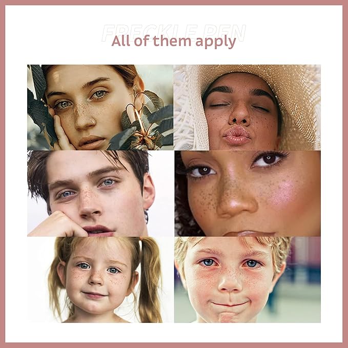 Freckle Pen 3 Colors Waterproof Long Lasting Quick Dry Small Spot Natural Like Face Freckle Makeup Pen, Dark Brown, Light Brown and Grey, Upgrade Design-Velvo Beauty