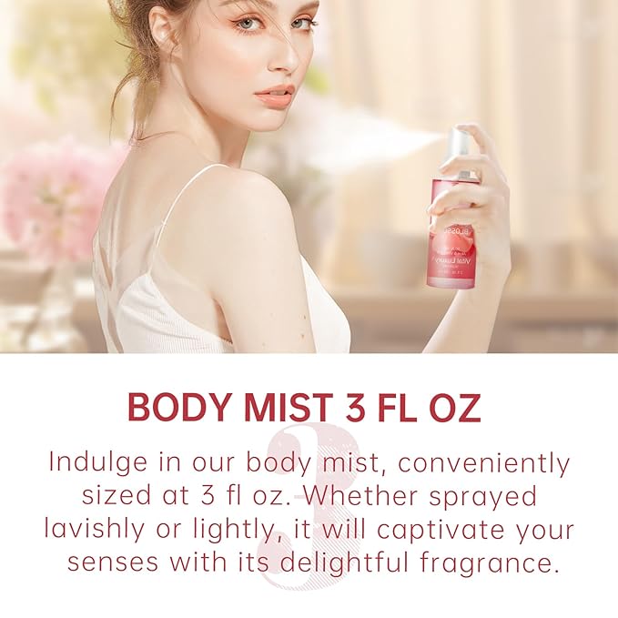 Bath Gift for Women and Girls, Japanese Cherry Blossom Spa Set With Natural Extracts, 3PCS Set - Shower Gel, Lotion, Mist, Personal Self Care Kit, Body Care Travel Set-Velvo Beauty