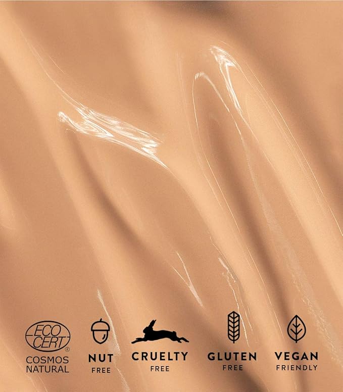 MÁDARA Organic Skincare | Skin Equal Soft Glow Foundation SPF15 Sand 40-30 ml, Mineral foundation with hyaluronic acid, Buildable medium coverage, Dewy foundation, Vegan, COSMOS natural certified-Velvo Beauty