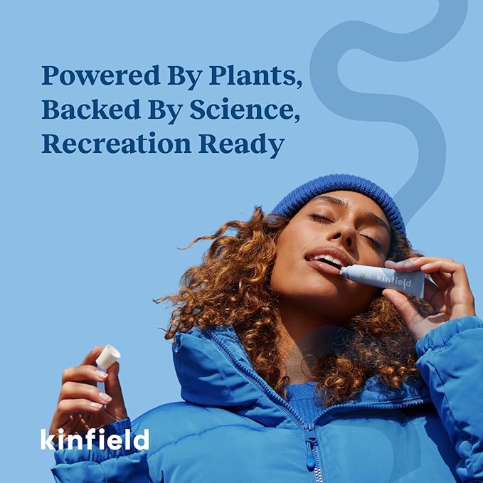 Kinfield Lip Rescue - Minty Tube Lip Balm - Moisturizing Lip Treatment for Dry, Chapped Lips - Untinted - Beeswax and Cruelty-Free Skincare - 0.5 oz / 15 g-Velvo Beauty