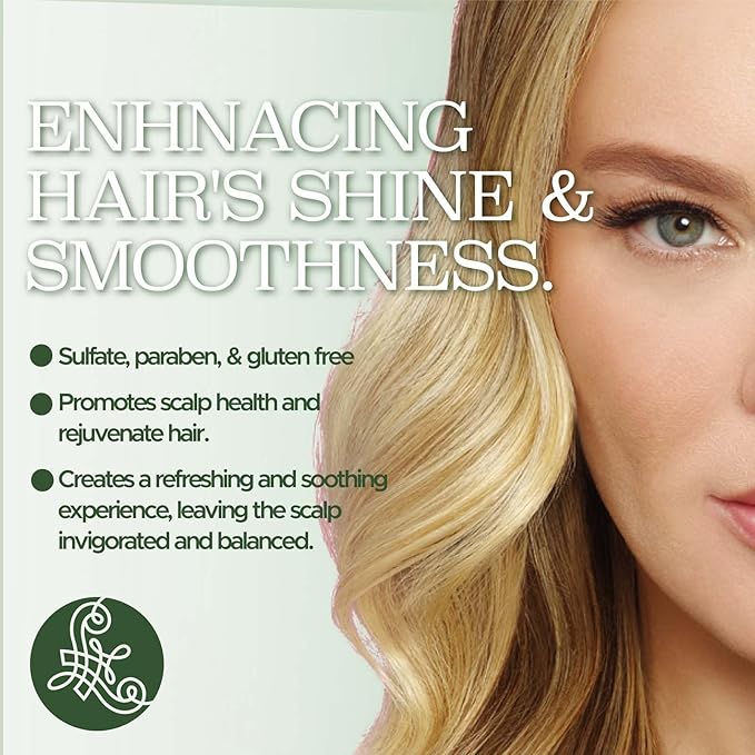 Luseta Rosemary Mint Strengthening Shampoo and Conditioner Provide Nourishment & Smoothness for Thin Hair,Reduce Frizz and Add Shine for All Hair Types 16.9oz×2-Velvo Beauty