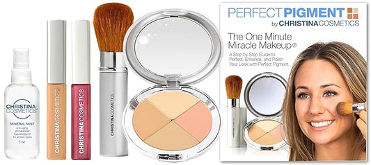 Christina Cosmetics Perfect Pigment 1: FULL SIZE 7 PIECE KIT - For Fair, Light or Medium complexions-Velvo Beauty