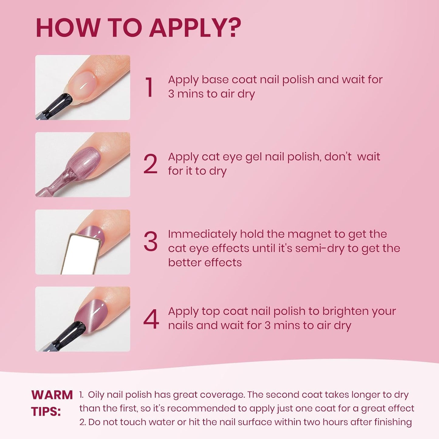 Quick Dry Cat Eye Nail Polish Non Gel Fast Air Dry Glitter Magntic Nail Polish Cats Eye Toe Fingernail Air Drying Fast Lacquer Manicure Gift For Women Girls 16ml, 0.54fl oz-Velvo Beauty